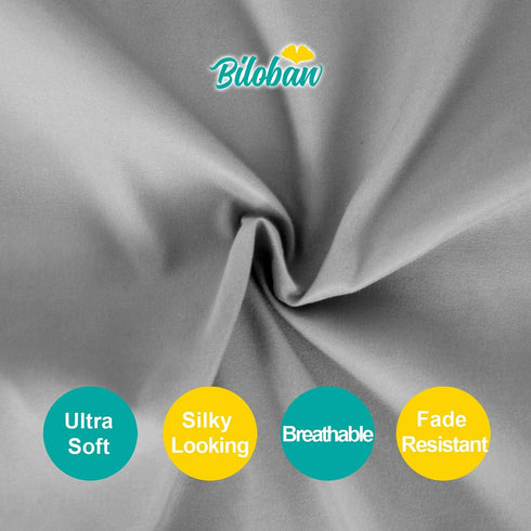 14" Crib Bed Skirt Grey Pleated with White Lovely Pompoms, Bedding Dust Ruffle for Boys, Drop, Fit All Standard Crib