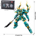 CSNRHG Set 8+ 704 Green Dargon Samurai mech Robot with Long Spear Model Building Blocks Toy Mythical Birthday for Age