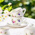 Set 3-8, Set TUZT Tea Party for Little Girls Ages White Floral Porcelain Tea with Gold Trim Edges, Princess Tea Time