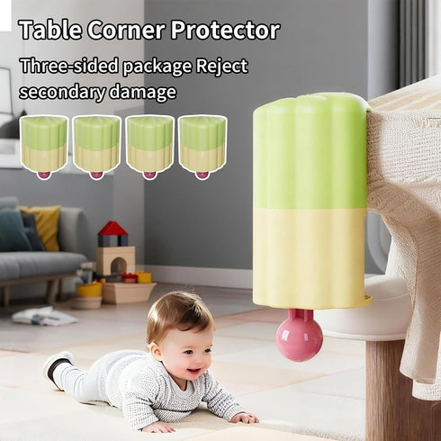 Generic 5x3x6.7cm, Table Corner Protector, Soft Anti-Slip Child Proof Guard, Heavy Duty Safety Bumpers, Furniture Edge
