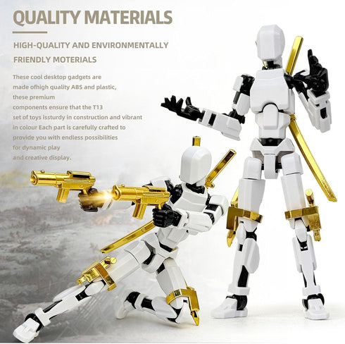 PkghoKids 3D T13 13 Printed Action Figure, Robot with Movable Parts, Desktop Decoration, Gift for Collectors and Game