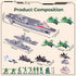 3 27PCS Set, Set otters Aircraft Carrier Toy Army Men Military Battle Group Plastic Military Toy Aircraft Carrier