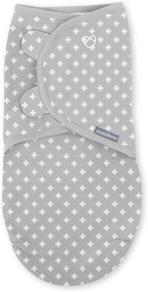 100% 0-3 1.0 3-Pack, SwaddleMe by Ingenuity Original Swaddle, Cotton, Improves Sleep & Calms Startle Reflex, Months