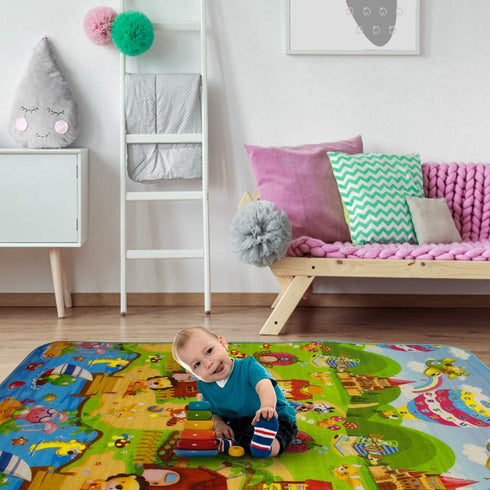 Thicken(0.4") 70.8"x47.2" SIMPVALE Baby Play Mat for Floor, Foam Baby Crawling Mat, Reversible Waterproof & Foldable