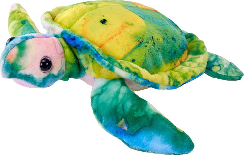 Wild Republic Mysteries of Atlantis, Sea Turtle, Stuffed Toy, 8 inches, Gift