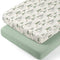 lulumoon Baby Bassinet Sheets Muslin: Cotton Bedside Bassinet Sheets Forest for Boys
