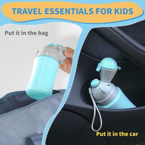 ONEDONE Portable Potty, Baby Child Urinal Emergency Toilet for Camping, Car Travel, Kid Potty Training (Blue)