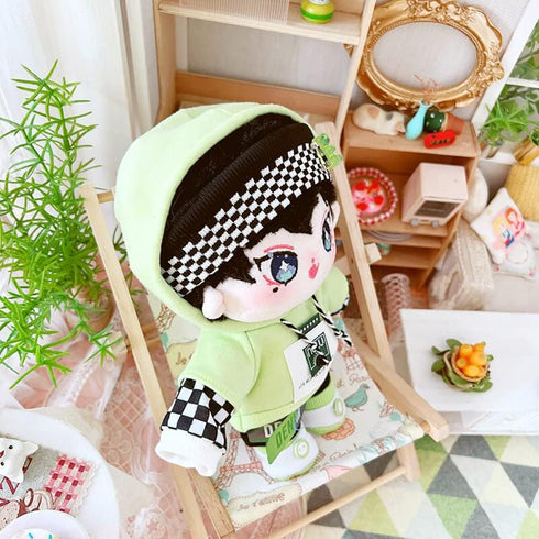 niannyyhouse 20cm Plush Doll Clothes, Hoodie Pants & Shoes Loose Cave Bear Set for 8in Plush Toy