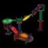 8pc PicassoTiles Motion Activated Marbles LED Light-Up Glow in The Dark Translucent Balls for Marble Run Race Racetrack