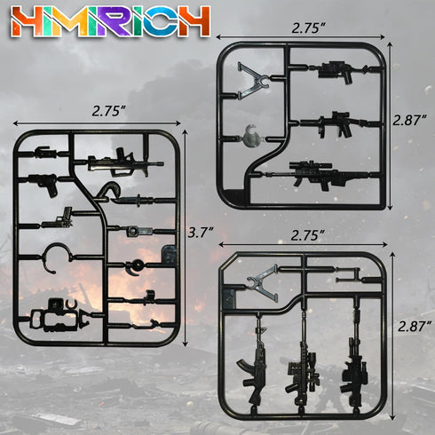 Pack, Military Weapons Classic Building Block Military Toy Accessories Hat, Piece Army Figure Accessory Combo
