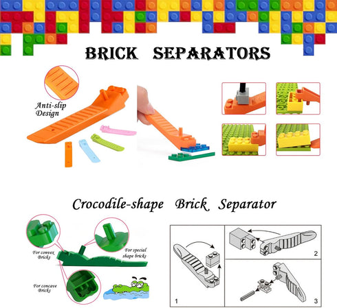 Building Blocks Tool Kit, Brick Separator Tools Compatible with LEGO & Technic Mini Blocks, Multi-functional Set