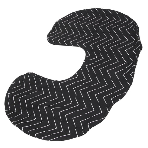 Yosoo Classic Black Print U Shape Breastfeeding Pillow Cover, Washable Nursing Pillowcase for Moms, Breastfeeding