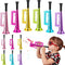 Poen 12 Pcs Mini Metallic Trumpet Musical Instruments, Plastic Noise Makers for Kids Events, Party Favors 7 Inch
