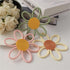 Snacko 2pcs Nordic Flower Soothing Teether - Cartoon Hollow Design for Teething Relief(White Flowers)