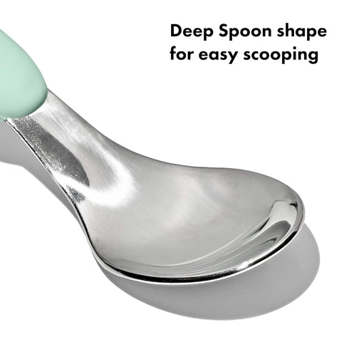 OXO Tot On-The-Go Fork and Spoon Set, Opal Color