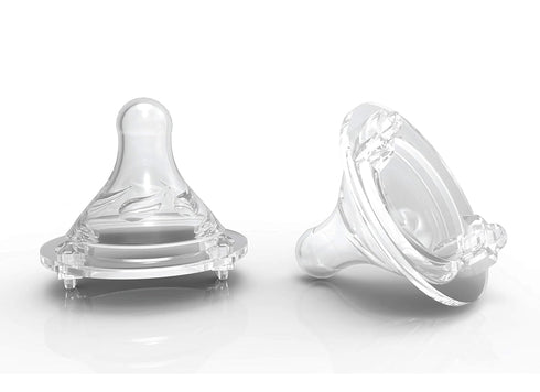 Avima Newborn Baby Bottle Starter Set - Anti-Colic Wide Neck Bottles with Slow and Medium Flow Nipples, 22 Piece