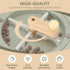Kids Wooden Coffee Maker Toy with Grinder, Pretend Play Kitchen Appliances Gift for Toddlers