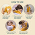 100% 30" 30", Pack 2 Hands-Free Hooded Towel - Organic Premium Muslin Cotton, x Ultra-Absorbent, Soft, Breathable