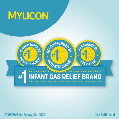 1 MYLICON Infants Gas Relief Drops for Infants and Babies, Dye Free Formula, Fluid Ounce