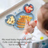 ROCCED Suction Plates for Baby, Silicone Divided Plates with Spoon Fork Set for Toddler Dishes (Crab Dusty Blue)