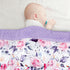 30'' x 40'' Baby Blankets, Super Soft Floral Minky Toddler Newborn Blanket for Boys Girls, Double Layer, Crib Receiving