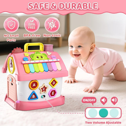 1 8 1 1 2 12-18 1-3 Baby Toys for Year Old Girl Gifts: in Toddler Learning Musical House for Yr Girl and Boy, First