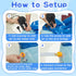 360 Spray,4 Summer 3-8 Gleamkid Giant Shark Sprinkler for Kids - Inflatable Water Toys Splash Pad with PCS Plastic Toss