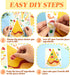 Make a Pizza Stickers - Pizza Crafts Party Supplies and Decorations for DIY Arts Birthday Games (36 Sheets)