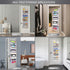 2 Pack Over The Door Storage Organizer, 5 Pockets & 10 Mesh Side Pockets, 44 lbs Capacity for Bedroom, Bathroom, Nursery