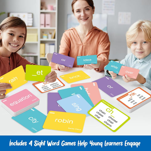 712 Card,600 Word,112 1st, 2nd, 3rd SpringFlower Sight Words Flash Dolch & Fry High Frequency Sight Phonic Flash Cards
