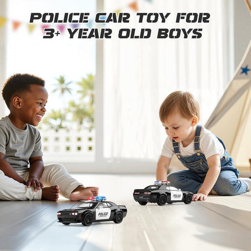3-12 1:32 3+ (Police-1:32 SASBSC Police Car Toy for Boys Age Diecast Metal Model Cars for Kids with Light and Sound