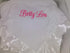 Personalized Satin Trim Microfleece Baby Blanket - Embroidered - White