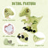 TCBunny Baby Dinosaur 12" Bedtime Plush Toy, Kid's Gifts for Boys and Girls (Green Velociraptor)