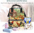 HCBPWVQA Backpack Daypacks Backpack Mommy Roast Chicken Hen Farm Diaper Bag with Changing Pad and Pacifier Holder