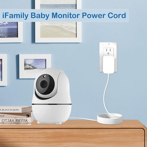 5V Power Cord for iFamily SM650, SM650-2, SM43E, SM43Ev2, SM653, SM651, SM936E, SM70C Video Baby Monitor Replacement
