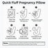 Pregnancy Pillow for Sleeping, Full Body Maternity Pillow with Removable Cover, Detachable U-Shape Pregnancy Body