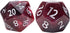 Gate Keeper Games Aether Dice: Plague - 7pc RPG Set in Black, Red & White Swirled with Glitter