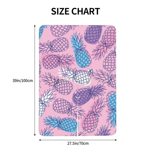 Hcpwzrf Hand Drawn Pineapple Fruits On Pink Baby Car Seat Cover & Nursing Cover - Breathable Stretch Multi-Use Cover