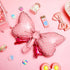 Hicarer 6 Pcs Pink Bow Balloon, 35 Inch and 15 Inch Polka Dot Foil Balloons for Birthday Wedding Theme Party