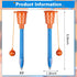 Zonon 9 Pieces Basketball Hoop Pens Bulk - Basketball Party Favors, Novelty Pens, Stress Balls for Sports Parties