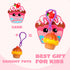 28 Packs JOYIN Valentine Dessert squishy toys Stress Relief Keychains with Cards for Classroom Exchange Prizes, Fidget