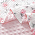 david's kids Muslin Baby Blanket for Girls, Soft Lightweight with Muslin Cotton Front, 40x50 Inches, Floral