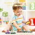 12pc Wooden Magnetic Train Track Set for Toddlers, Montessori Educational Baby Toy for 2-5 Year Olds