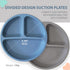 Suction Plates for Babies & Toddlers - 100% Food-Grade Silicone, Baby Led Weaning Supplies, 3 Pack