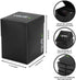 Vault X Trading Card Deck Box with 150 Black Card Sleeves, Fits 100+ Sleeved Cards, Large Standard Storage Box for TCG