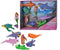 Wild Republic Mermaid Moveable Action Playset, 9-Pieces Aquatic Animals for Kids Gifts