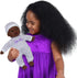 11-Inch Set Soft Body African American Newborn Baby Doll Gift with Pacifier
