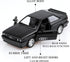 1/36 Scale 1980 Audi Sport Quattro Toy Car, Pull Back Diecast Model Cars, Gifts for Boys and Girls (Matte Black)