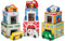 Melissa & Doug Nesting and Sorting Blocks - 6 Buildings, 6 Wooden Vehicles, FSC Certified