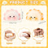 Hollowfly 20 Pcs Positive Dumpling Stress Balls Fidget Sensory Toy Emotional Relief Squeeze Stretchy Food Pierogi